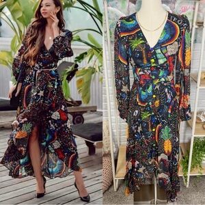 Farm Rio New Borogodo Midi Dress XS